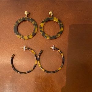 J. Crew tortoise shell hoops